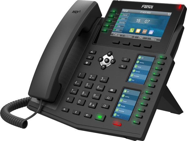 Produktbild Fanvil Téléphone SIP X6U PoE 3 écrans couleur