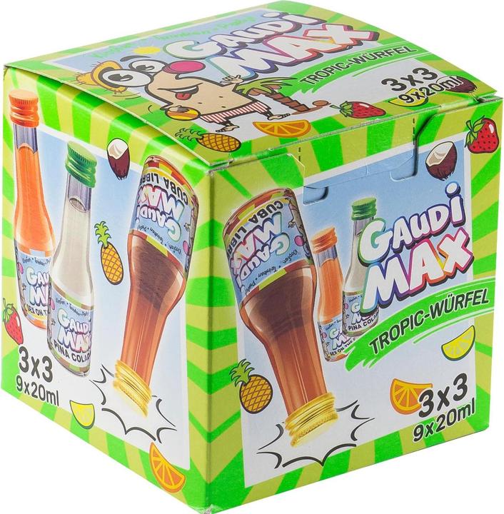 Produktbild GaudiMax Tropicwürfel 9 x 0.02 l (9 x 2 cl)