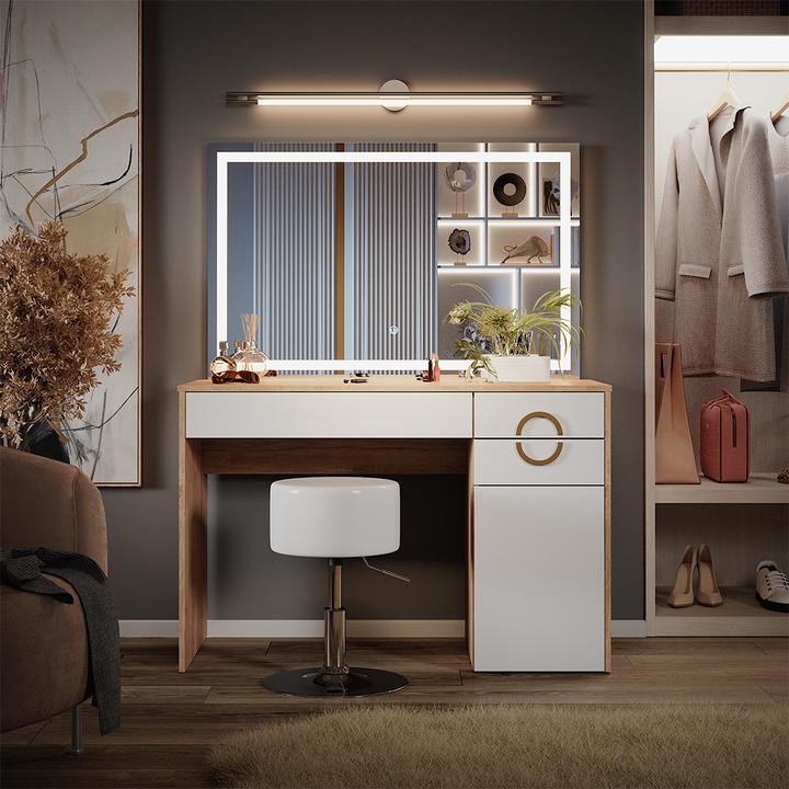 Produktbild Vicco Adela mit Hocker und Beleuchtung (115 x 55 x 76.5 cm)