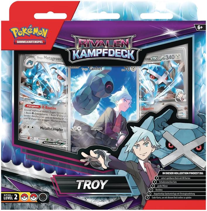 Produktbild Tinisu Pokemon Karten TCG Rivalen-Kampfdeck Troy Metagross-ex Kollektion (deutsch) (Deutsch, Booster Pack)