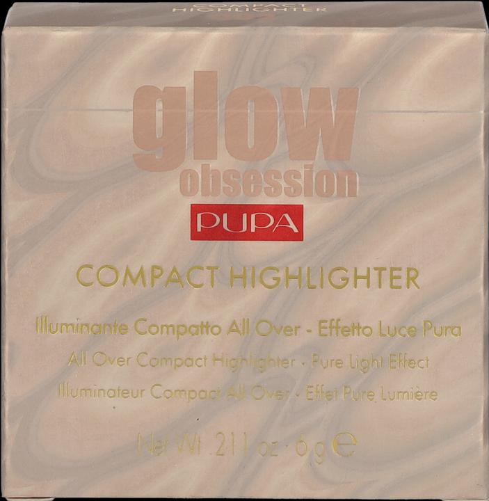 Actual product image Pupa Milano Pupa Glow Obsession Compact Highlighter pure light Effect Rose Gold (002 Rose Gold, Highlighter, 6 g)