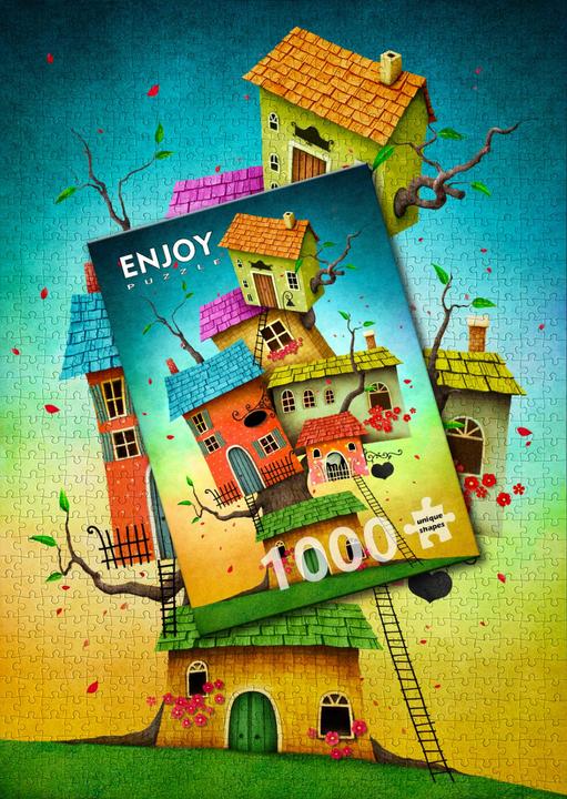 Produktbild Enjoy Puzzle ENJOY-2119 - Fairy Tale Houses, Puzzle, 1000 Teile (1000 Teile)