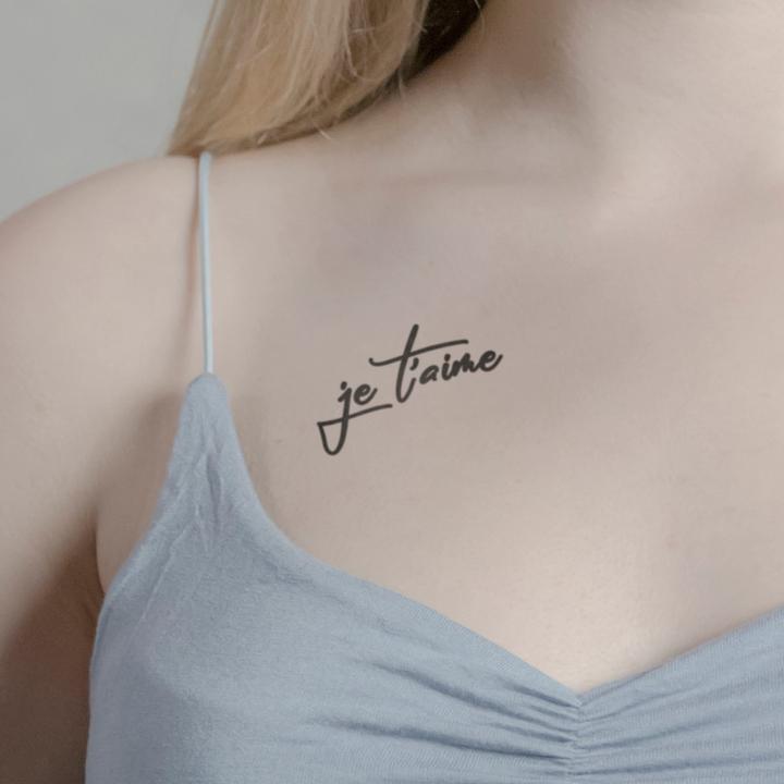 Image du produit minink Tatouage temporaire - je t'aime