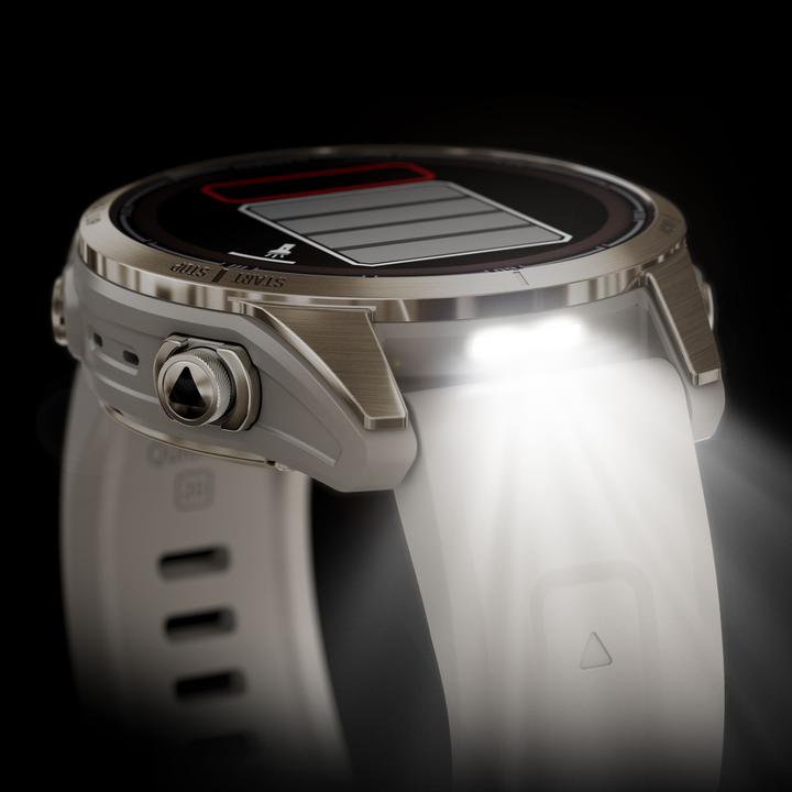 Image du produit Garmin Fenix 7S PRO GPS Montre multisports, Sapphire Solar Edition, blanc/or doux (42 mm)