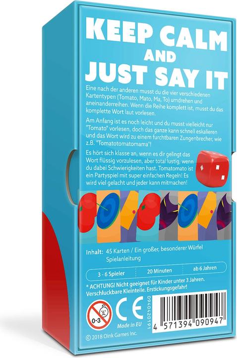 Image du produit Oink Games Tomatomato, d (Allemand)