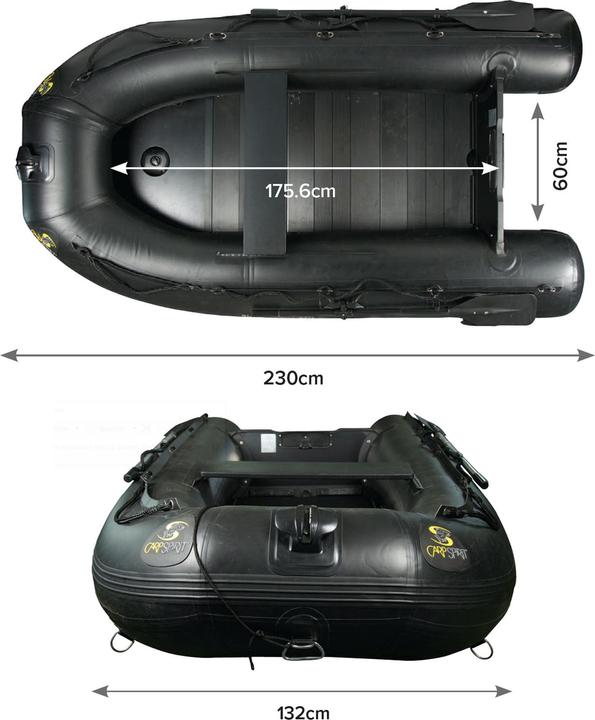Carp Spirit Black Boat ALU (230 cm)