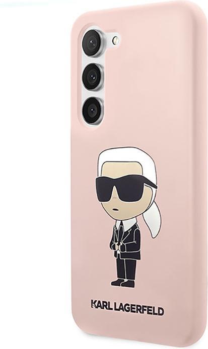 Image du produit Karl Lagerfeld KLHCS23MSNIKBCP S23+ S916 hardcase rose/pink Silicone Ikonik (Samsung Galaxy S23+)