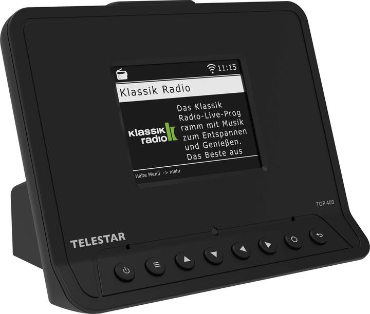 Actual product image Telestar TOP 400 DAB+ Internetradio-Adapter schwarz (DAB+, Web radio, FM, Wi-Fi, Bluetooth)