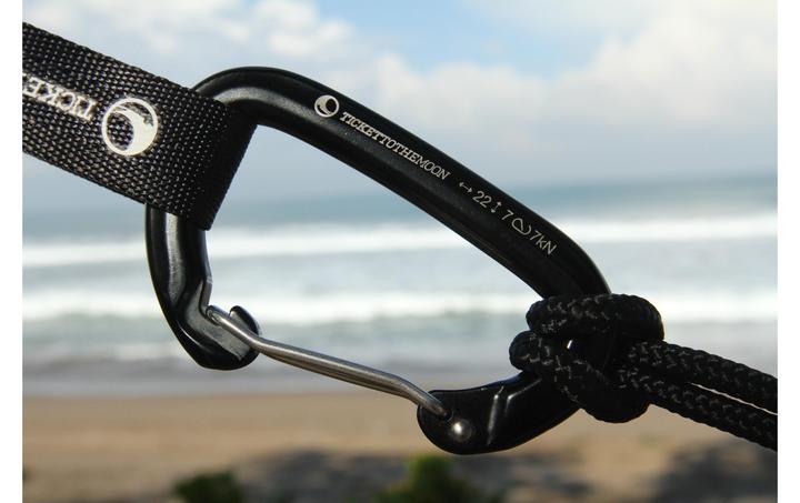 Actual product image Ticket To The Moon Snap hook 8.5 x 5.3 cm