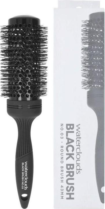 Waterclouds Black Brush 03 Rundmetall 45mm