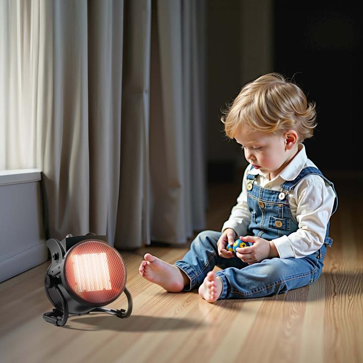 Image du produit Wiltec Keramik Heizstrahler 2kW Heizlüfter Heizgerät Schnellheizer Elektrisch (2000 W)