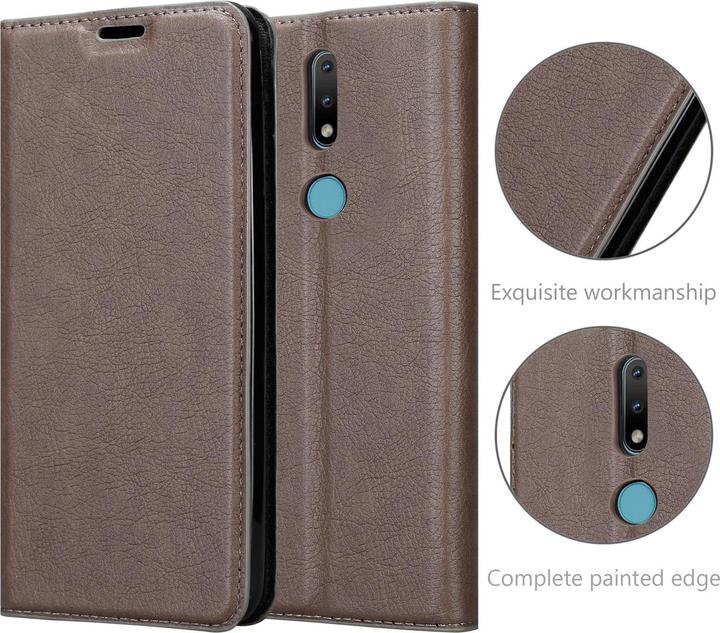 Actual product image Cadorabo Book Invisible Magnet Cover (Nokia 2.4)