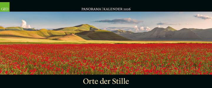 Produktbild Neumann GEO Panorama: Orte der Stille 2026 - Panorama-Kalender - Wand-Kalender - Gross-Formate - 120x5 (Harter Einband, Deutsch)