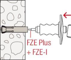 Actual product image Fischer Zykon internally threaded anchor FZA 14x60 M8 I (20 pcs.)
