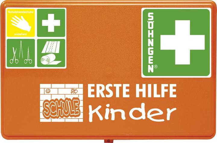 Söhngen Eerste hulp koffer SCHOOL Afmetingen: 26 x 16 x 8 cm (B x H x D) Kleur: oranje (Eerste Hulp Kit Accessoires)