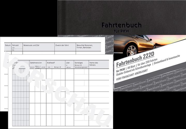 Produktbild Avery Fahrtenbuch (A6, Speziallineatur, Harter Einband)
