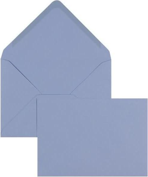 Produktbild Blanke Briefumschläge 133x184mm 100g/qm gummiert VE=100 Stück blau (100 x)