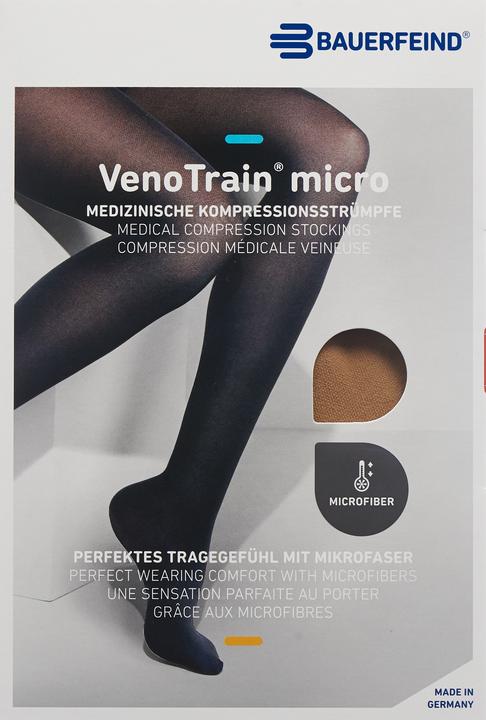 Produktbild Veno Train MICRO A-G KKL2 M plus/long geschlossene Fussspitze caramel Haftband Noppen (M)
