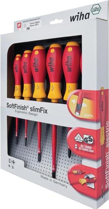 Produktbild Wiha SoftFinish electric slimFix (Pozidriv-Kreuzschlitz (PZ), Schlitzschrauben)