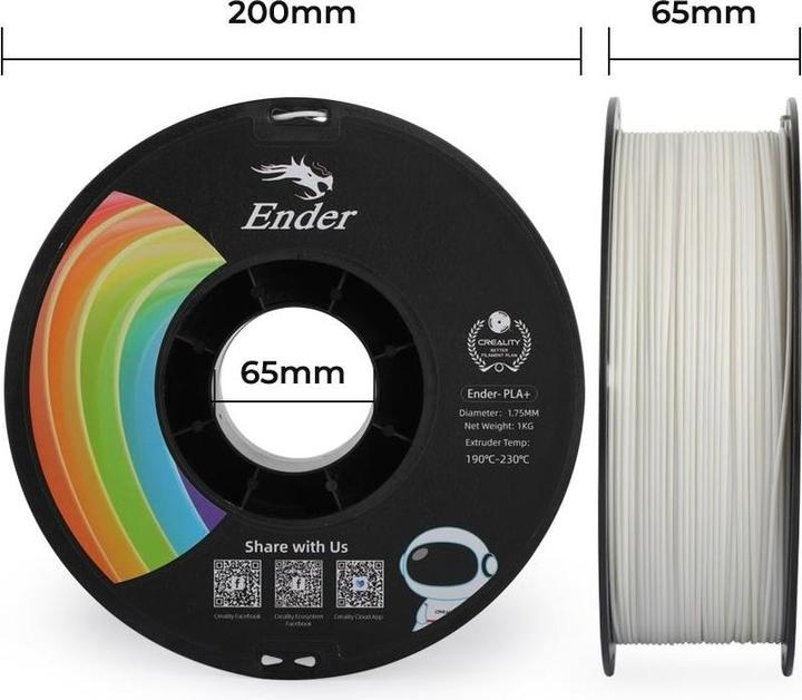 Produktbild Creality Filament PLA+ (PLA, 1.75 mm, 1000 g, Mehrfarbig)