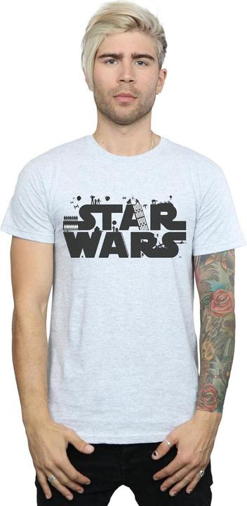 Immagine prodotto Star Wars Minimalist Logo Maglietta Uomo (L)