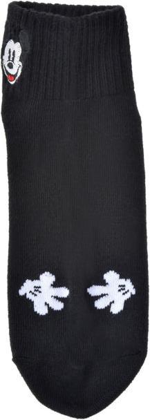 Immagine prodotto Disney Mickey Socken mit kurzer Gesichtsstickerei Schwarz 36-39 (36 - 39)