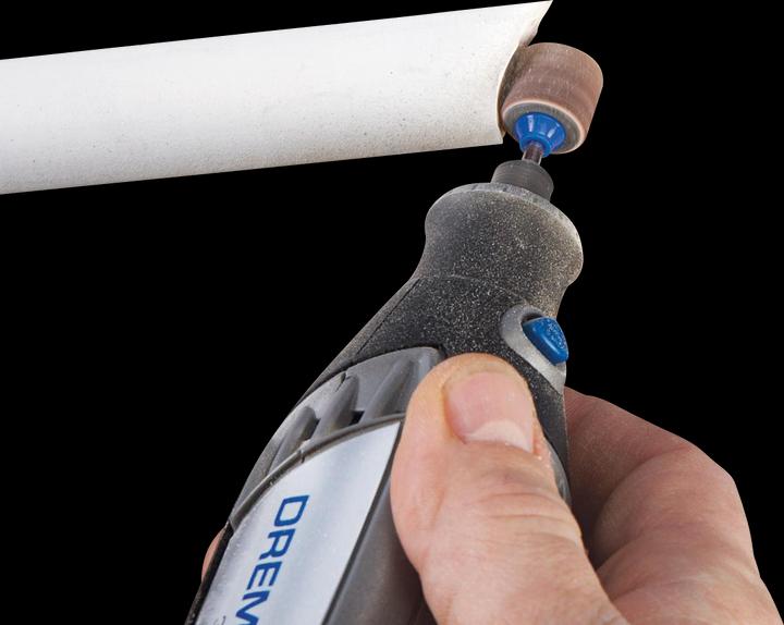 Actual product image Dremel EZ SpeedClic grinding mandrel and abrasive belt (60, 120)