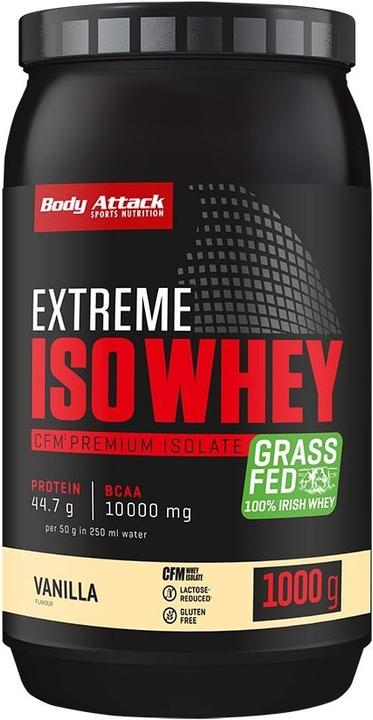 Body Attack Extreme Iso Whey (1000g Dose) (Vanilla, 1 pcs., 1000 g)