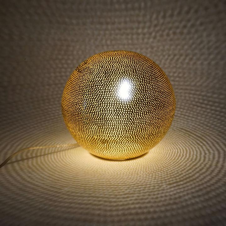 Image du produit Sweet Mint Lampe de table Rangi Dots S 22cm artisanat doré (E14)