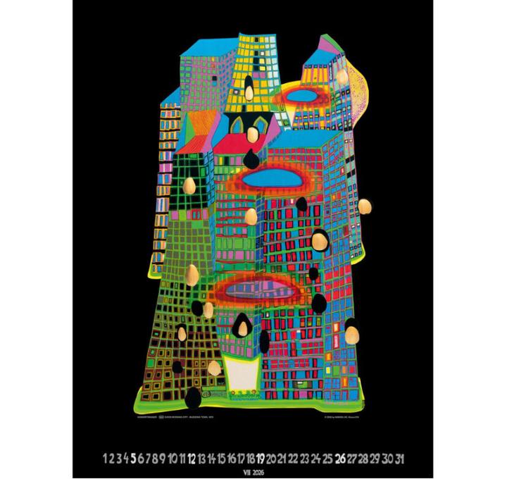 Produktbild Hundertwasser BILDKALENDER ART 49x65 (Harter Einband, Deutsch)