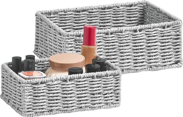 Storage basket set of 2 (2 x, 20 x 14 x 7 cm, 24 x 18 x 9 cm)
