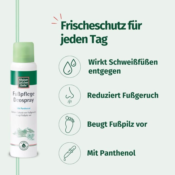 Produktbild Allgäuer Latschenkiefer Fusspflege Deospray, 100 ml Lösung (Fusscrème & Fussgel, 100 ml)