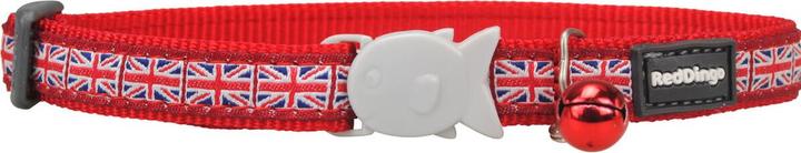 Actual product image Red Dingo Cat Collar Union Jack 20-32 cm Red (23, 24, 25, 27, 28, 29, 30, 31, 32, Dog, Dog sport)