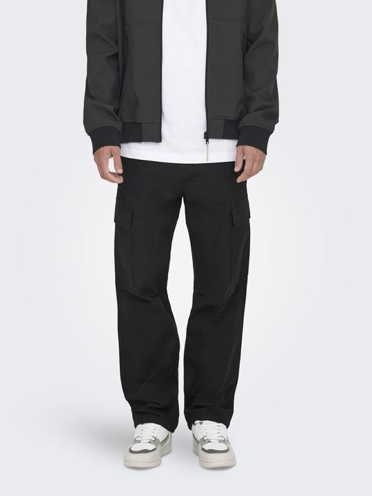 Produktbild Only & Sons Locker geschnitten Mittlere Taille Gummizug Cargohose Hose (W32/L32)