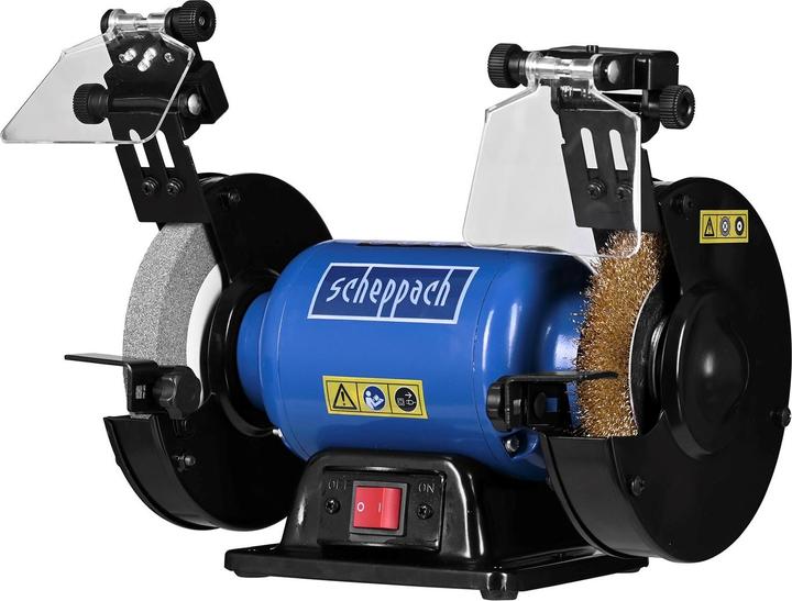 Scheppach SM150LB Doppelschleifer mit Bürste - 230-240V 50Hz 400W - 150mm (Doppelschleifer, 400 W)