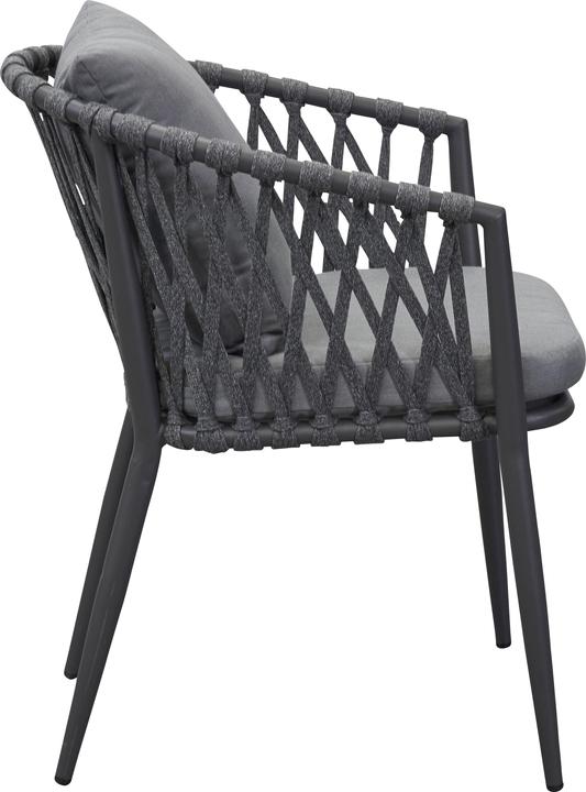Actual product image LC Garden Sunrepo stacking chair aluminium/rope incl. cushion