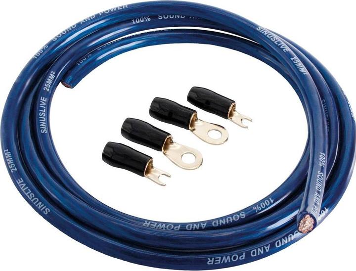 Sinuslive Car HiFi Stromkabel Set Sinus Live Batteriekabel