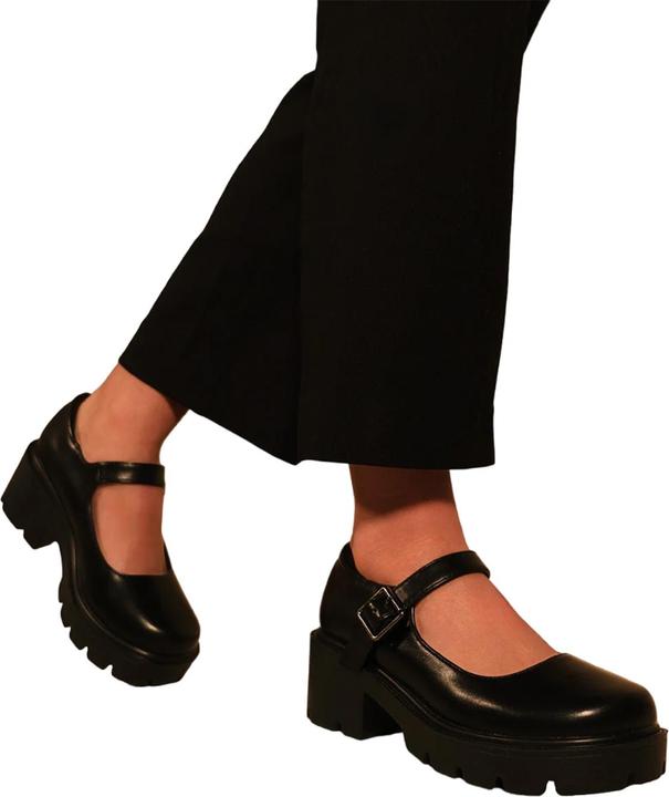 Actual product image Where's That From Womens/Ladies Rylee Retro Platform Block Heel Mary Janes (40)