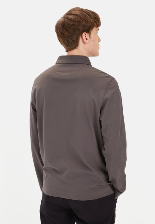 Actual product image Camel Active Langarm Poloshirt aus reiner Baumwolle (M)
