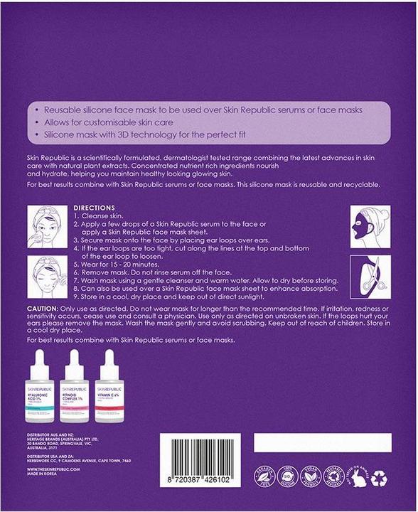Actual product image Skin Republic silicone mask