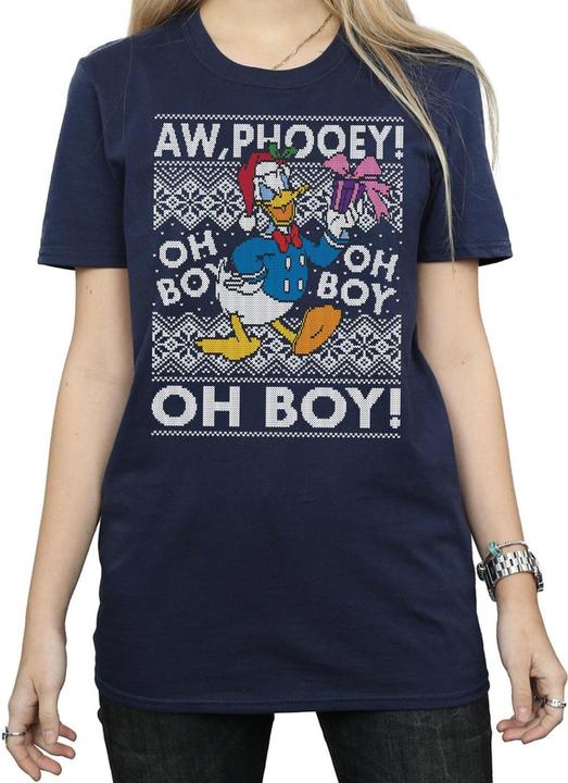 Disney Donald Duck Christmas Fair Isle TShirt (3XL)