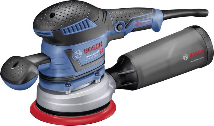 Actual product image Bosch Professional Random orbital sander GEX 40-150 with 1 x M480 sanding sheet and L-BOXX (Eccentric grinder, 400 W)