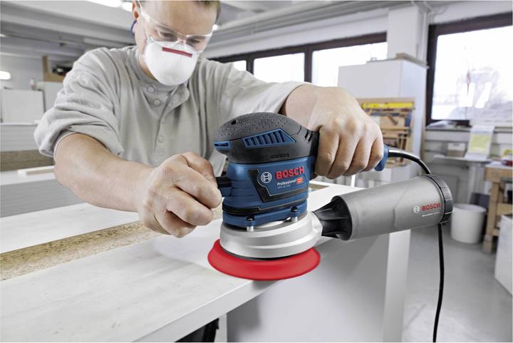 Actual product image Bosch Professional Random orbital sander GEX 40-150 with 1 x M480 sanding sheet and L-BOXX (Eccentric grinder, 400 W)