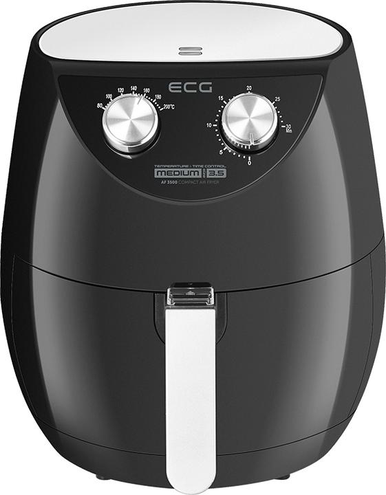 Actual product image ECG AF 3500 fryer Single Hot air fryer Black, Stainless steel
