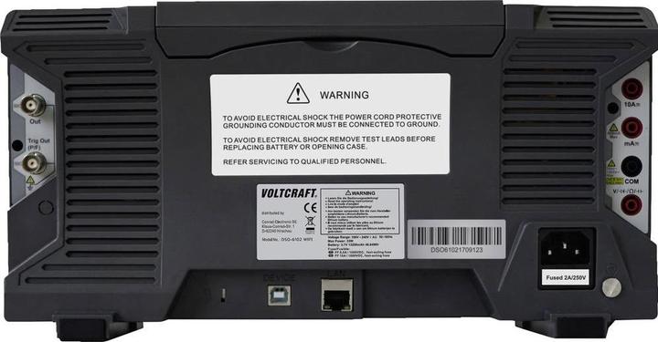 Produktbild Voltcraft Digitales Speicheroszilloskop DSO-6102 WIFI (CAT II)