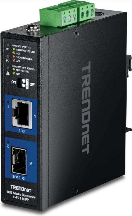 Trendnet TI-F711SFP Convertisseur industriel de médias SFP+ 10G