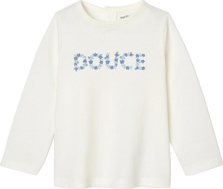 Produktbild Vertbaudet Mädchen Baby Shirt mit Schriftzug, Bio-Baumwolle (62)