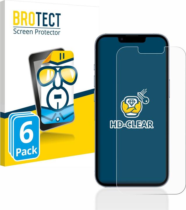 Immagine prodotto BROTECT Pellicola Trasparente (6 Pezzo/i, Apple iPhone 13 Pro)