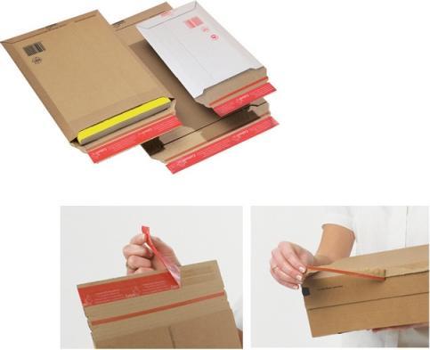Produktbild Colompac Kartoncouverts braun 42x57cm aus Wellkarton, variable (50 x)