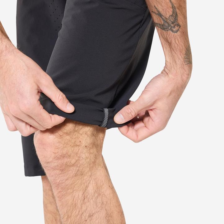 Image du produit Rockrider Velohose kurz atmungsaktiv Unisex schwarz (M)